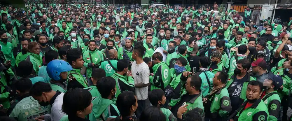 Para Driver Ojek Online [Foto: Ist]