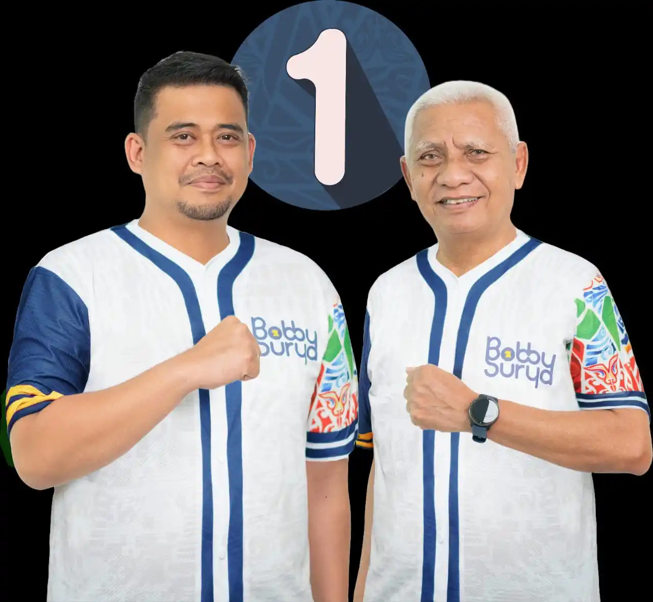Pasangan calon gubernur dan wakil gubernur nomor urut 1, Bobby Nasution dan Surya [Foto: Repro]