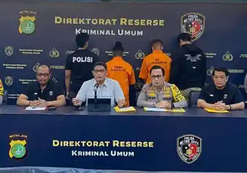 Konferensi pers Polda Metro Jaya [Foto: Repro]