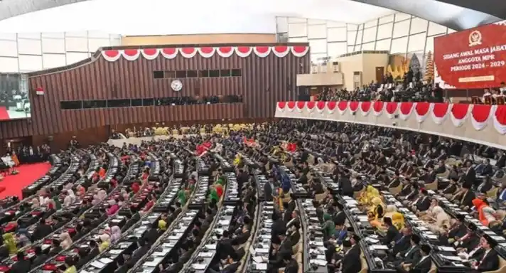 Suasana pelantikan DPR RI periode 2024-2029 (Foto: Dok MI)