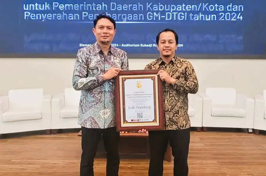Pemkab Bandung, Jawa Barat meraih penghargaan pemerintah daerah. (Foto:  Ist)