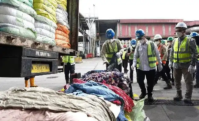 Pemusnahan 19.391 balpres senilai Rp112,35 miliar (Foto: Dok Kemendag)