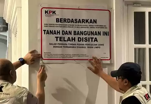 KPK menyita rumah yang dibeli dari uang hasil pungli SYL dkk terhadap para pejabat Kementan (Foto: MI/Ist)