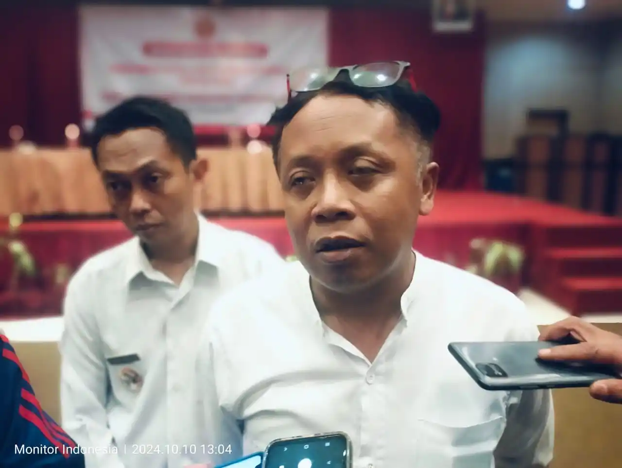 Bhagas Wigasto, saat menyampaikan keterangan pers usai acara. (Foto: Dok MI/Joko Prasetyo)