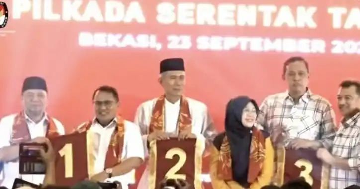 Paslon Wali Kota dan Wakil Wali Kota Bekasi Pilkada 2024
