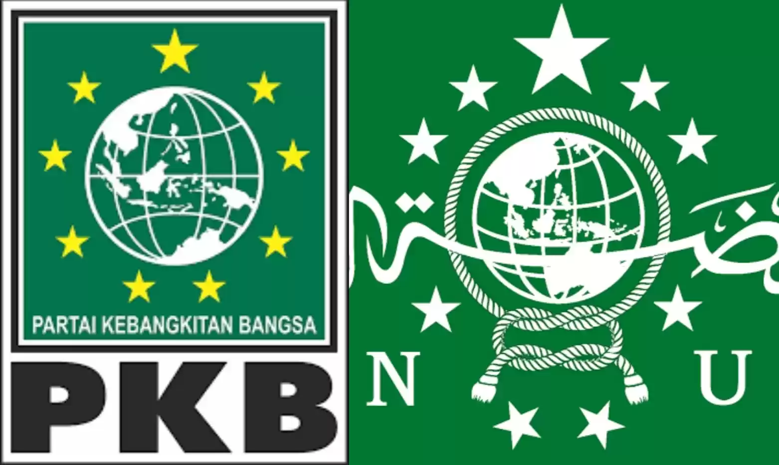 Foto Kolase - Logo Partai Kebangkitan Bangsa (PKB) dan Pengurus Besar Nahdlatul Ulama (PBNU).