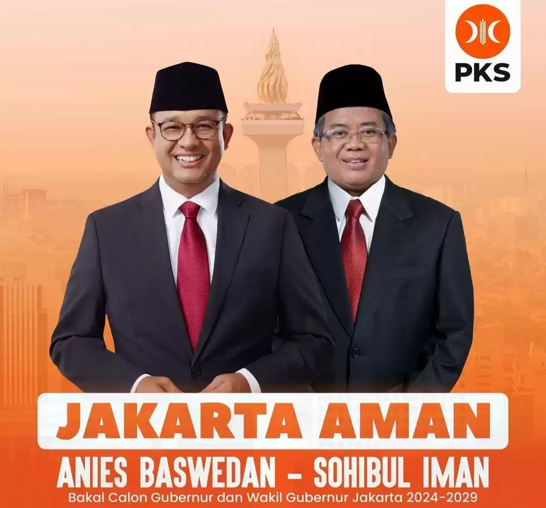 PKS resmi deklarasi Anies Baswedan dan Sohibul Iman untuk Pilgub Jakarta (Foto: PKS)