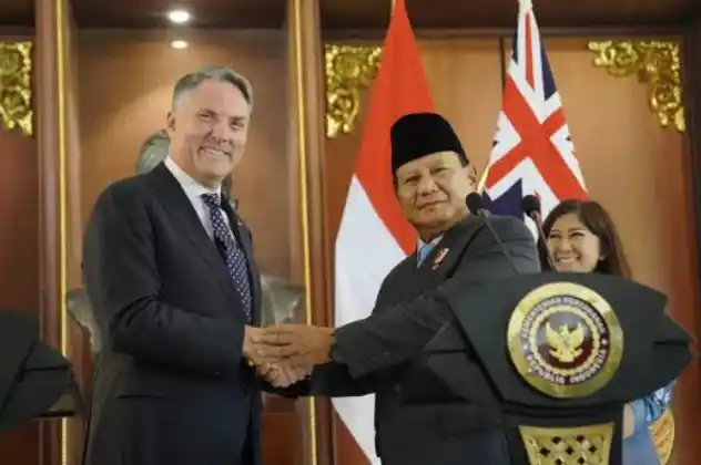Wakil PM Australia Marles dan Presiden Terpilih, Prabowo Subianto (Foto: Ist)