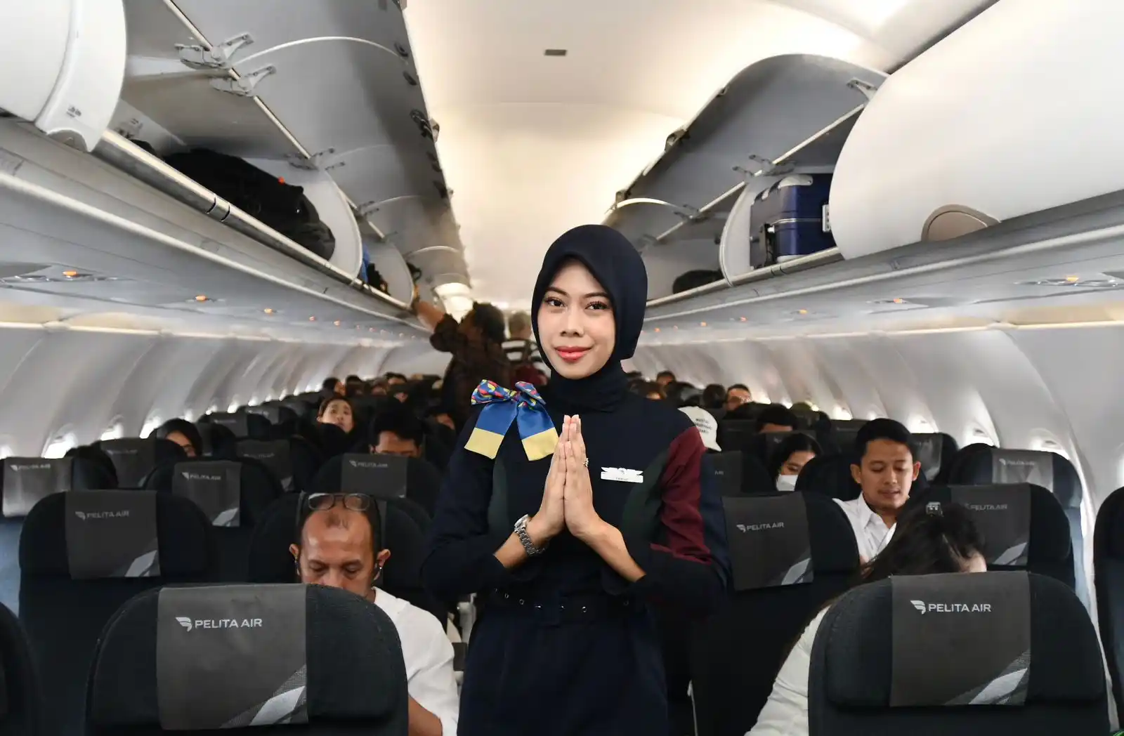 Pelita Air melakukan penerbangan perdana, menggunakan Pertamina Sustainable Aviation Fuel (SAF) yang berbahan baku Used Cooking Oil (UCO) atau minyak jelantah. [Foto: Doc. Pertamina]