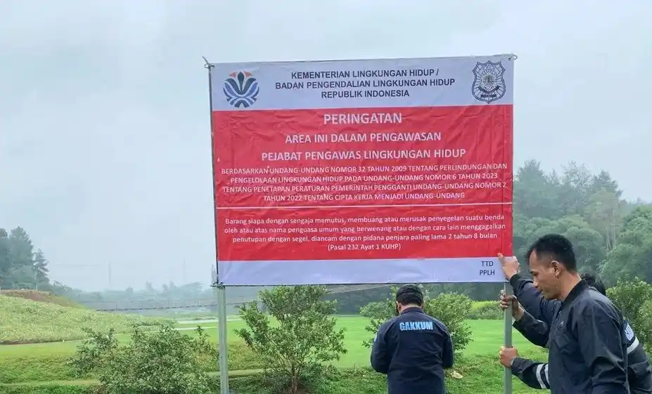Penyegelan Proyek KEK Lido di Jawa Barat pada Kamis (6/2/2025) (Foto: Ist)