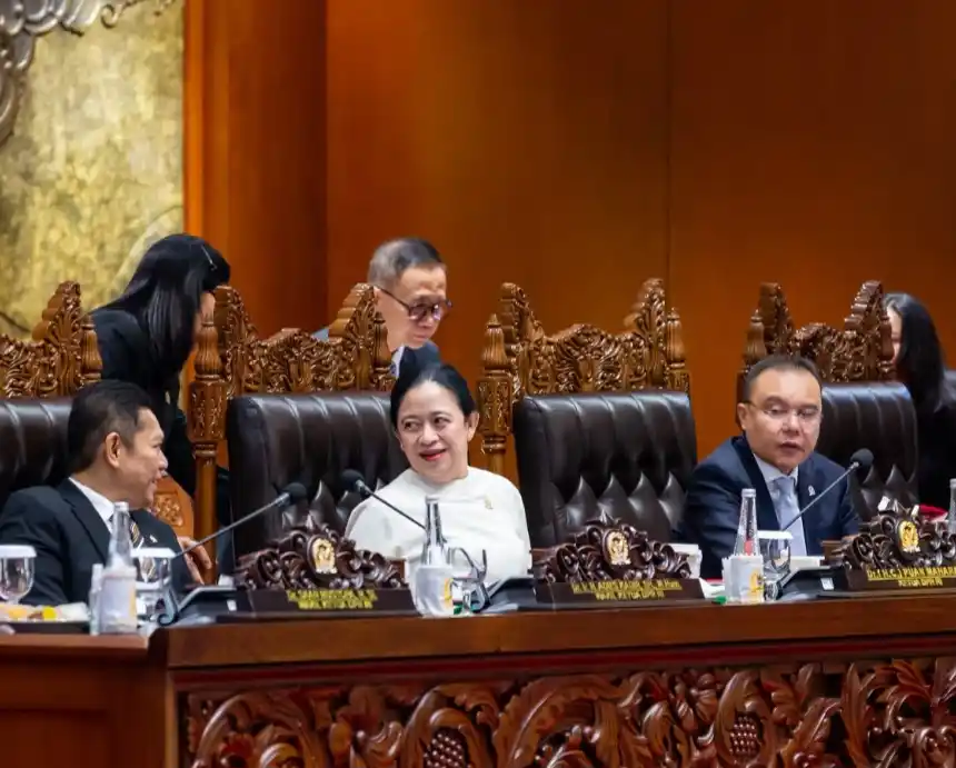 Puan Maharani dalam Sidang Paripurna DPR. (Foto. Rizal)