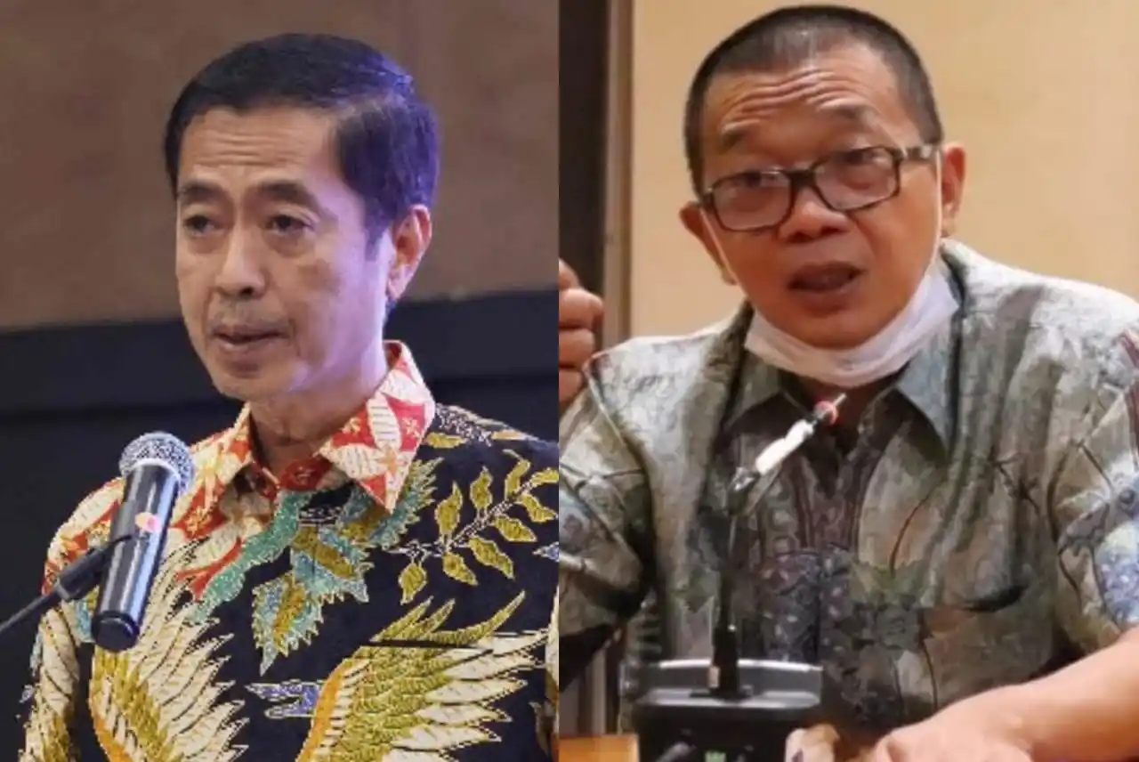 Rincian Uang yang Diterima 8 Tersangka Pemerasan Izin TKA Kemnaker Dua tersangka rasuah pengurusan izin TKA di Kemnaker, mantan Dirjen Pembinaan Penempatan Tenaga Kerja dan Perluasan Kesempatan Kerja (Binapenta dan PKK) Kemnaker Suhartono (kanan) dan Haryanto (kiri) (Foto: Kolase MI)