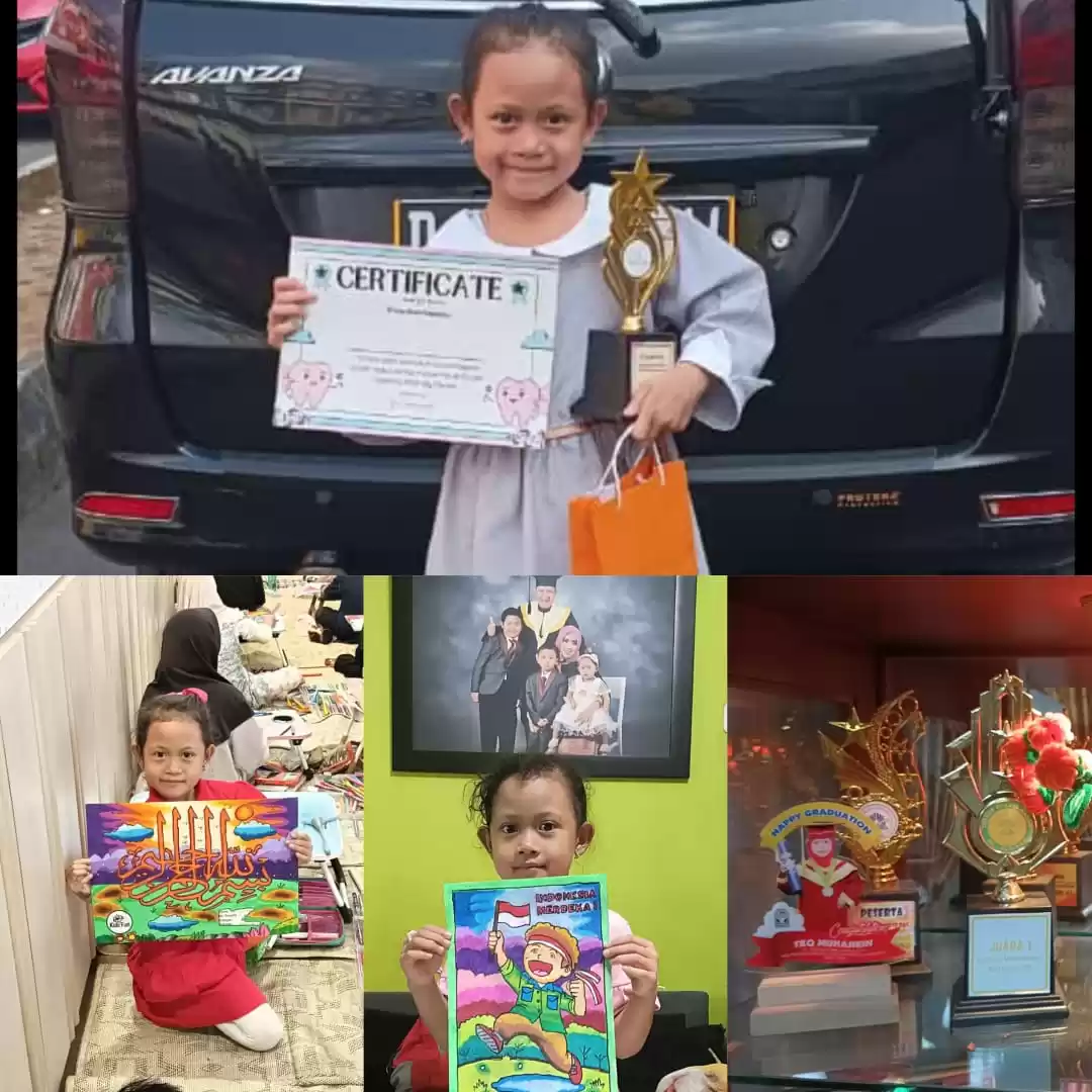 Shazfa Quinnaya Meidina, murid dari Sekolah Dasar (SD) Islam Bakti Asih (Foto: Dok. MI/Sugiyanto)