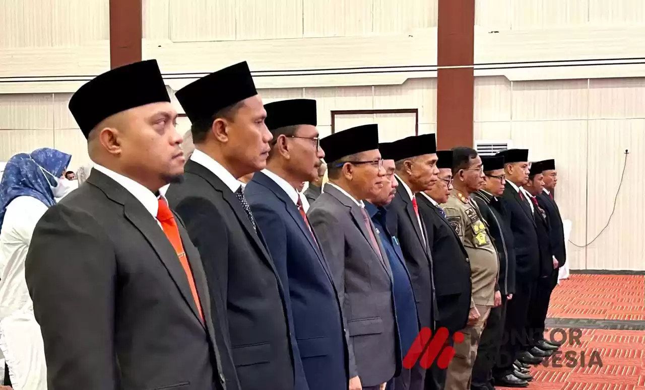 Sejumlah pejabat eselon dua di lingkungan pemerintah provinsi Maluku Utara yang sedang mengikuti salah satu acara di Aula Nuku Kantor Gubernur baru-baru ini (Foto: Dok. MI/Rais Dero)