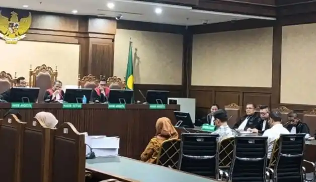 Sidang pembacaan tuntutan kasus dugaan korupsi pengadaan sistem proteksi TKI. (Foto: Antara)