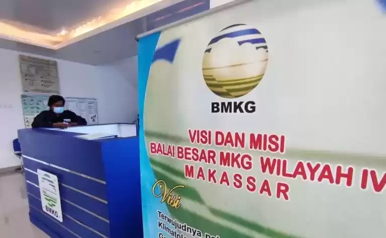 Suasana kantor BMKG Wilayah IV Makassar, Sulawesi Selatan. (Foto: Antara)