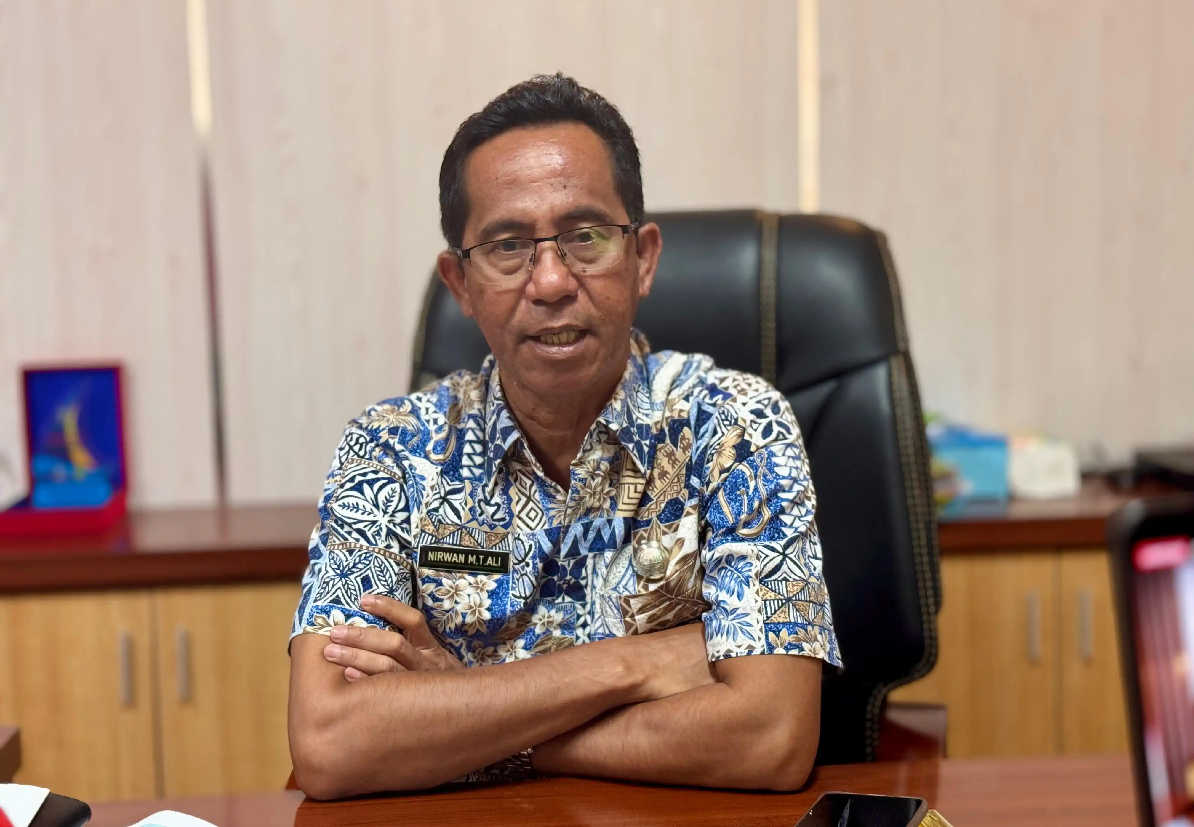 Temuan BPK di Bappeda Malut Tuntas Tanpa Masalah Kepala Inspektorat Malut, Nirwan MT. Ali (Foto: MI/Rais Dero)
