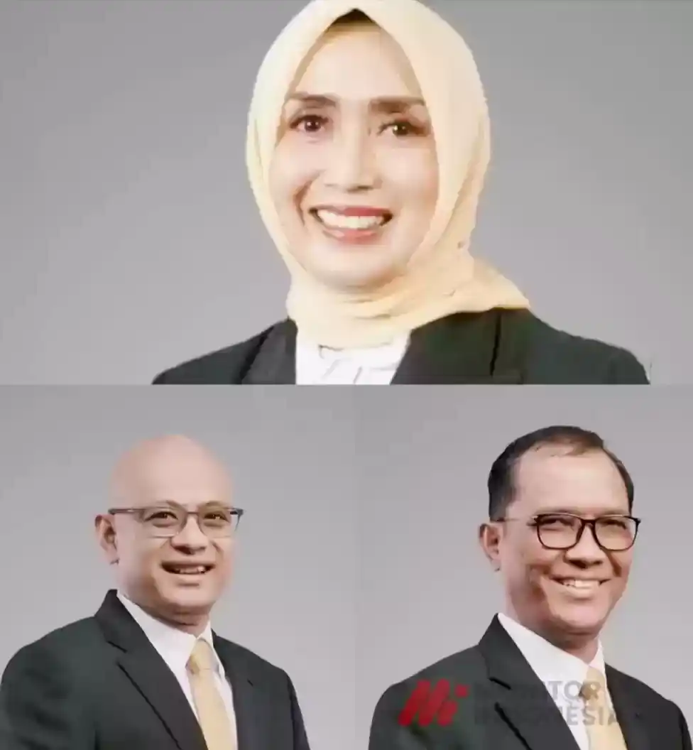 Direktur Utama ASDP Ira Puspadewi, Direktur Perencanaan dan Pengembangan ASDP Harry Muhammad Adhi Wicaksono, dan Direktur Komersial dan Pelayanan ASDP Muhammad Yusuf Hadi. (Foto: Kolase MI/Diolah/ASDP)