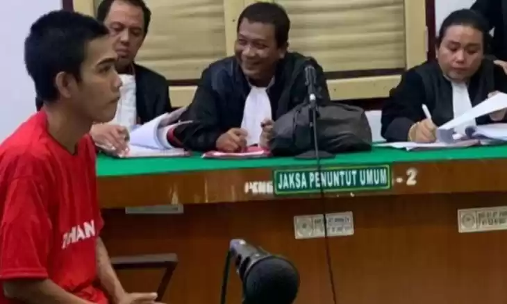 Terdakwa Egi Rizal Syahputra alias Egi. (Foto: Antara)