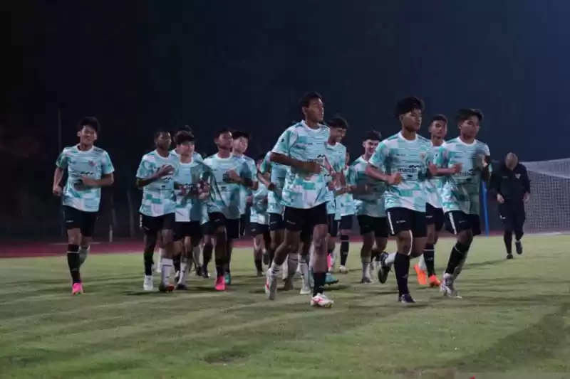Para pemain Timnas Indonesia U-16 tengah berlatih menghadapi Piala AFF U-16. (Foto: Doc. PSSI)