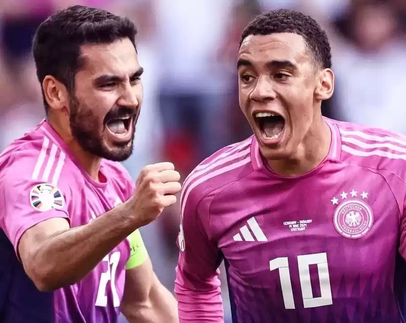 Timnas Jerman mencetak gol ke gawang Hungaria dalam pertandingan Grup A Piala Eropa 2024 di Mercedes-Benz Arena, Berlin pada Kamis (20/6/2024). [Foto: Instagram]