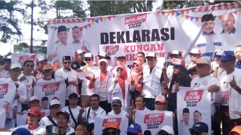 UMKM di Kota Bekasi Deklarasi Dukungan Kepada Paslon Nomor Urut 1, Heri Koswara-Sholihin Pilkada Serentak Kota Bekasi 2024.