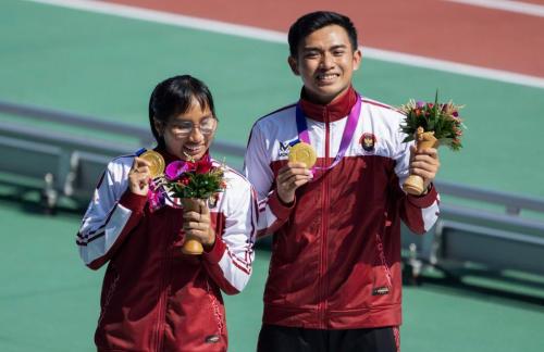 Kontingen Indonesia Asian Para Games (Foto : XinHua)