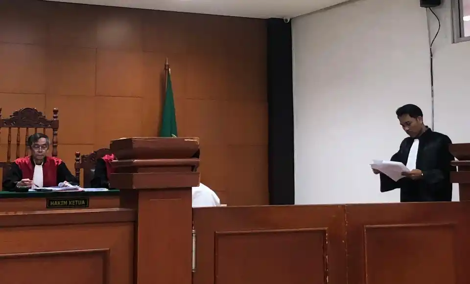 Suasana sidang putusan Edison Boling Weni (Foto: Dok MI)