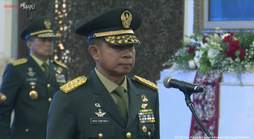 Kepala Staf TNI Angkatan Darat (KSAD) Jenderal Agus Subiyanto [Foto: YouTube/@SekretariatPresiden]