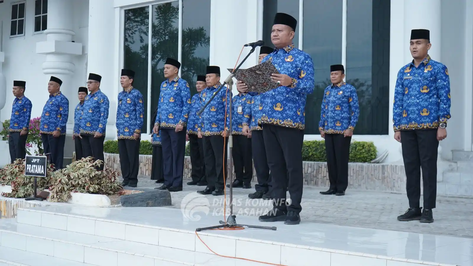 Wabup Asahan Pimpin Upacara HKN di Halaman Kantor Bupati Asahan
