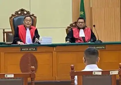 Yudha Arfandi saat mengikuti persidangan (Foto: Dok MI/Aswan)
